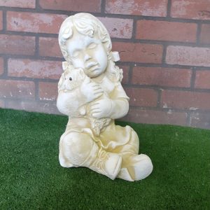Girl with dog