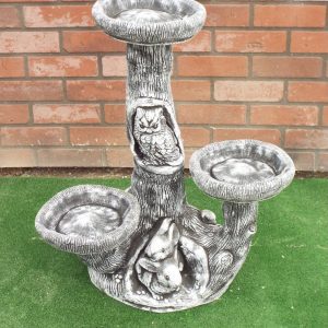 Triple Birdbath black