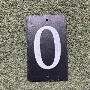Slate door number 0