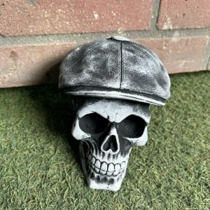 skull flat cap